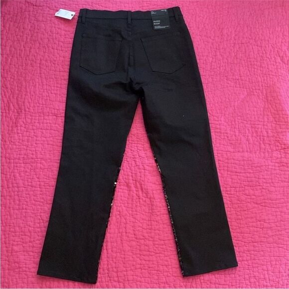 NWT J brand sequin front photo ready black jeans, size 28 - Picture 4 of 9